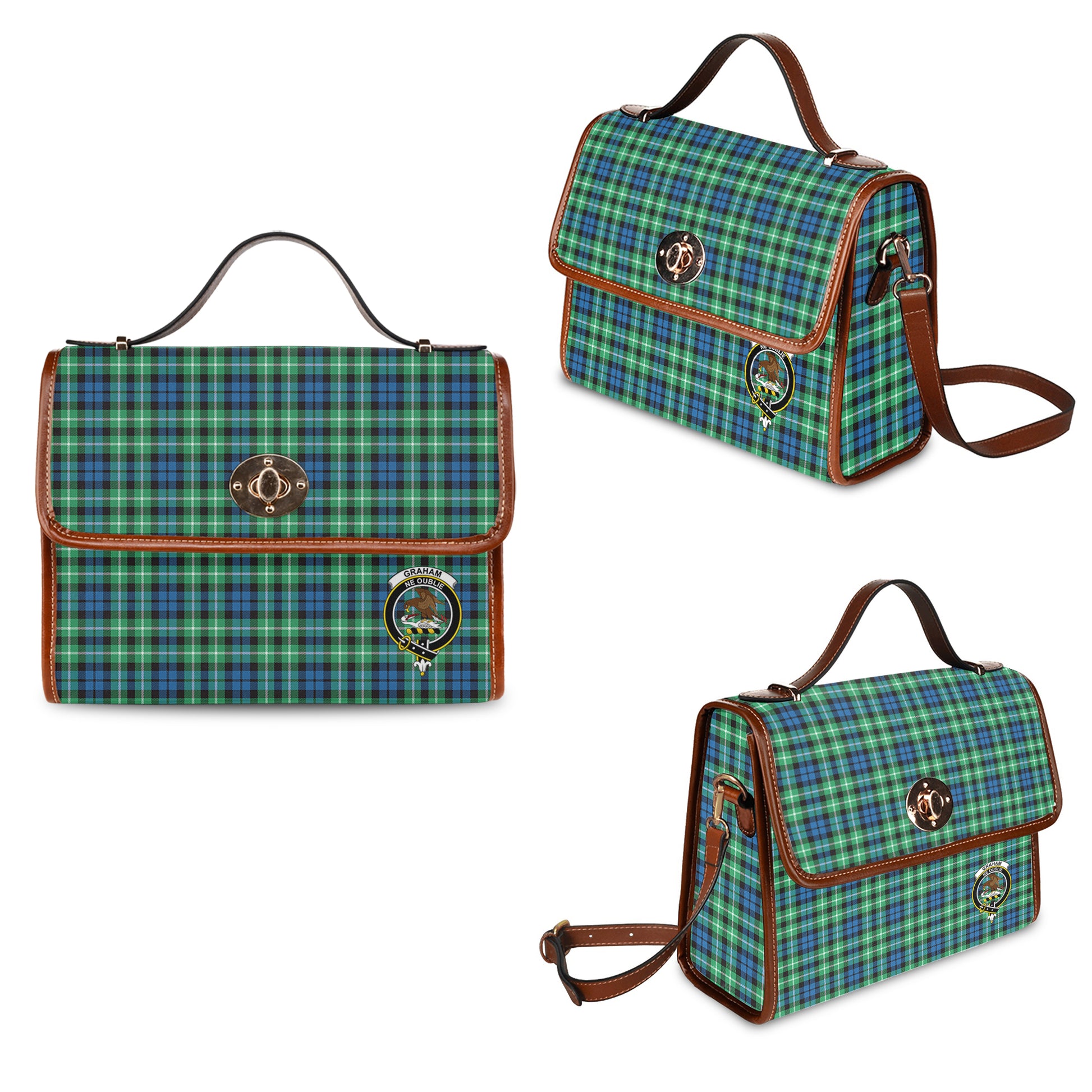 graham-of-montrose-ancient-tartan-leather-strap-waterproof-canvas-bag-with-family-crest