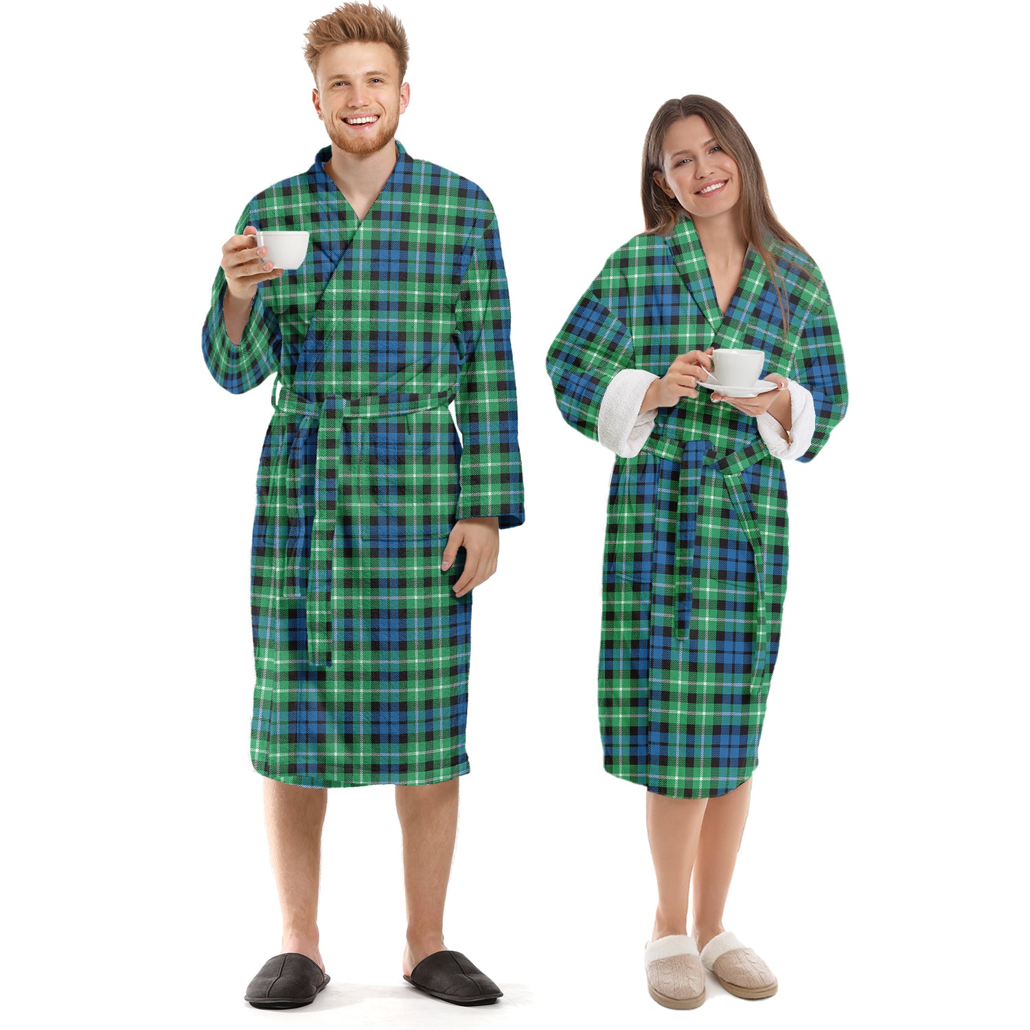 Graham Tartan Bathrobe Unisex S - Tartan Vibes Clothing