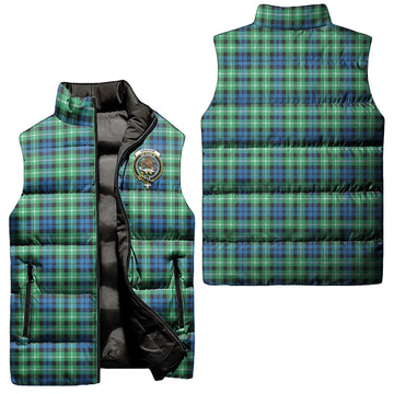 Graham Tartan Sleeveless Puffer Jacket with Family Crest