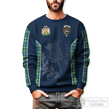 Graham Tartan Sweatshirt with Family Crest and Scottish Thistle Vibes Sport Style