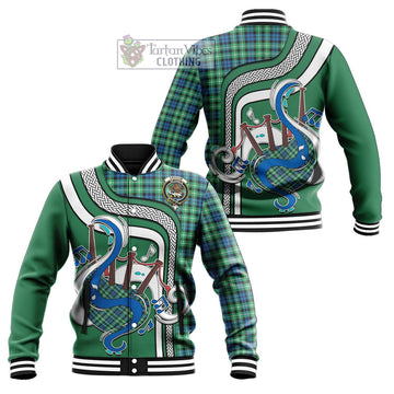 Graham Tartan Baseball Jacket with Epic Bagpipe Style