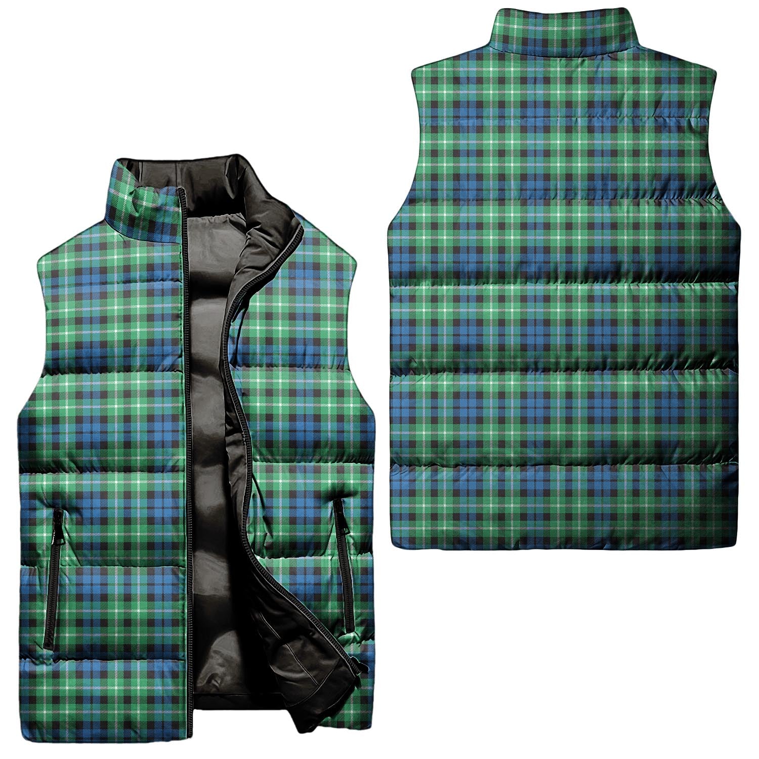 Graham of Montrose Ancient Tartan Sleeveless Puffer Jacket Unisex - Tartanvibesclothing