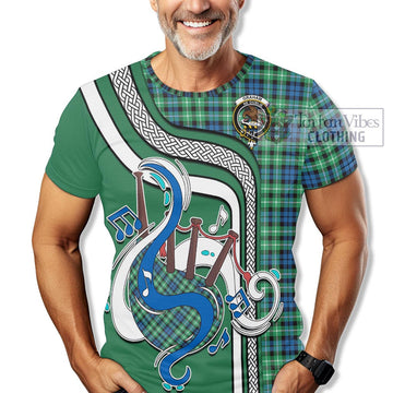 Graham Tartan T-Shirt with Epic Bagpipe Style