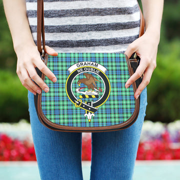 Graham Tartan Saddle Bag with Family Crest