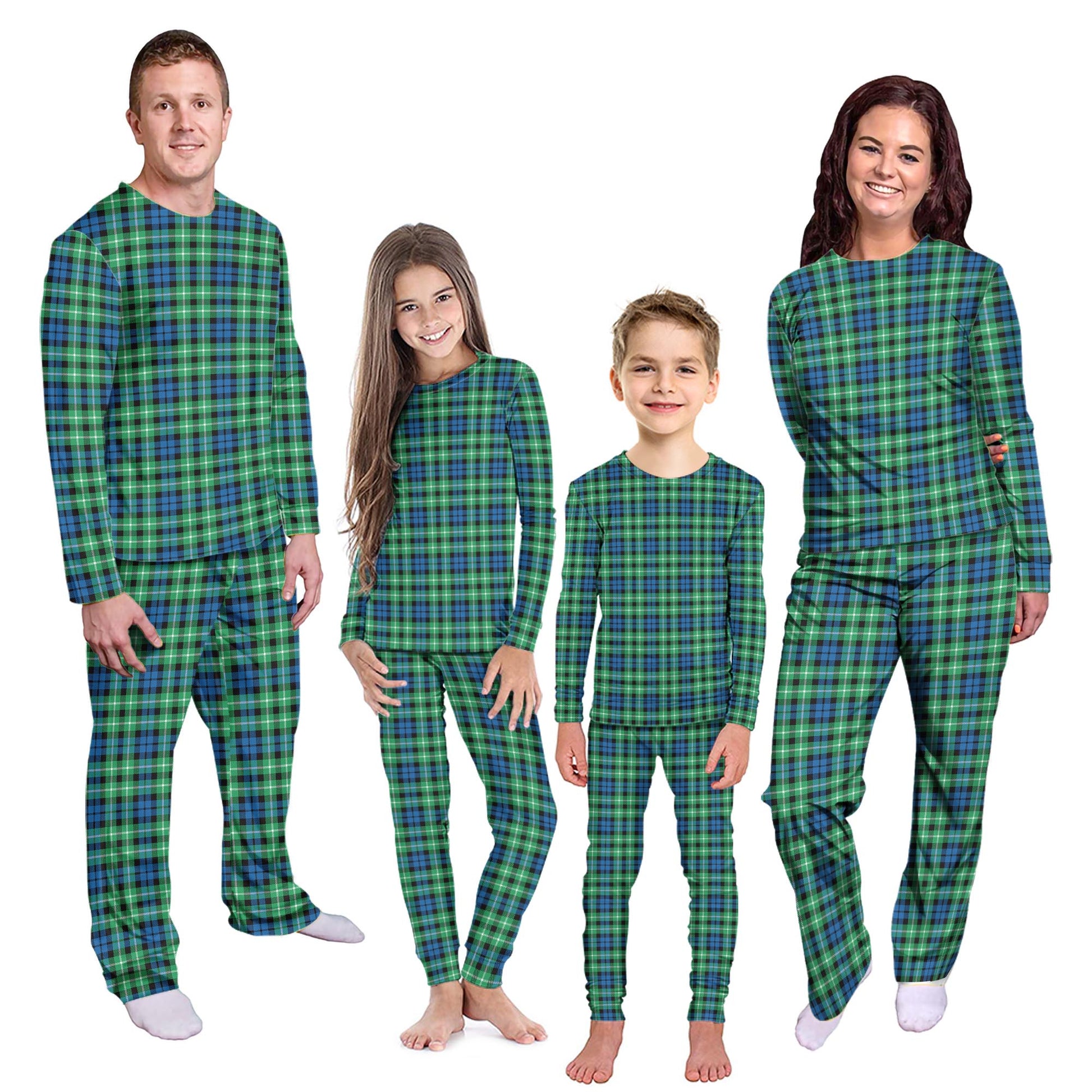 Graham Tartan Pajamas Family Set Kid - Tartan Vibes Clothing