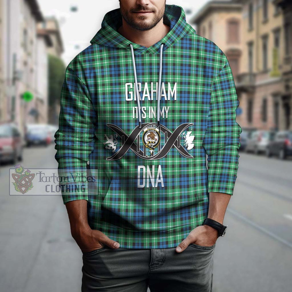 Graham Tartan Hoodie with Family Crest DNA In Me Style Pullover Hoodie - Tartanvibesclothing Shop