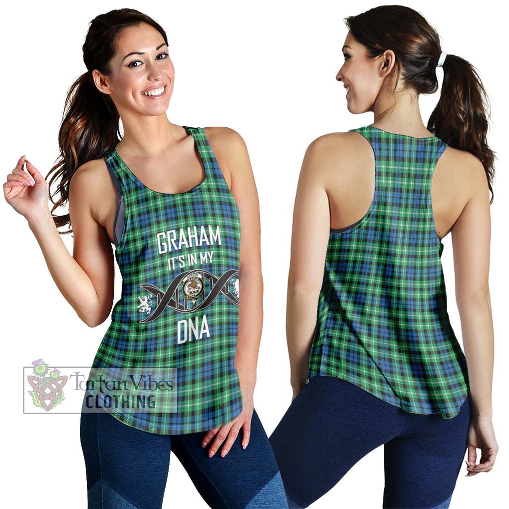 Graham Tartan Women's Racerback Tanks with Family Crest DNA In Me Style 4XL - Tartanvibesclothing Shop