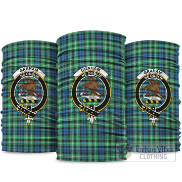 Graham Tartan Neck Gaiters, Tartan Bandanas, Tartan Head Band with Family Crest