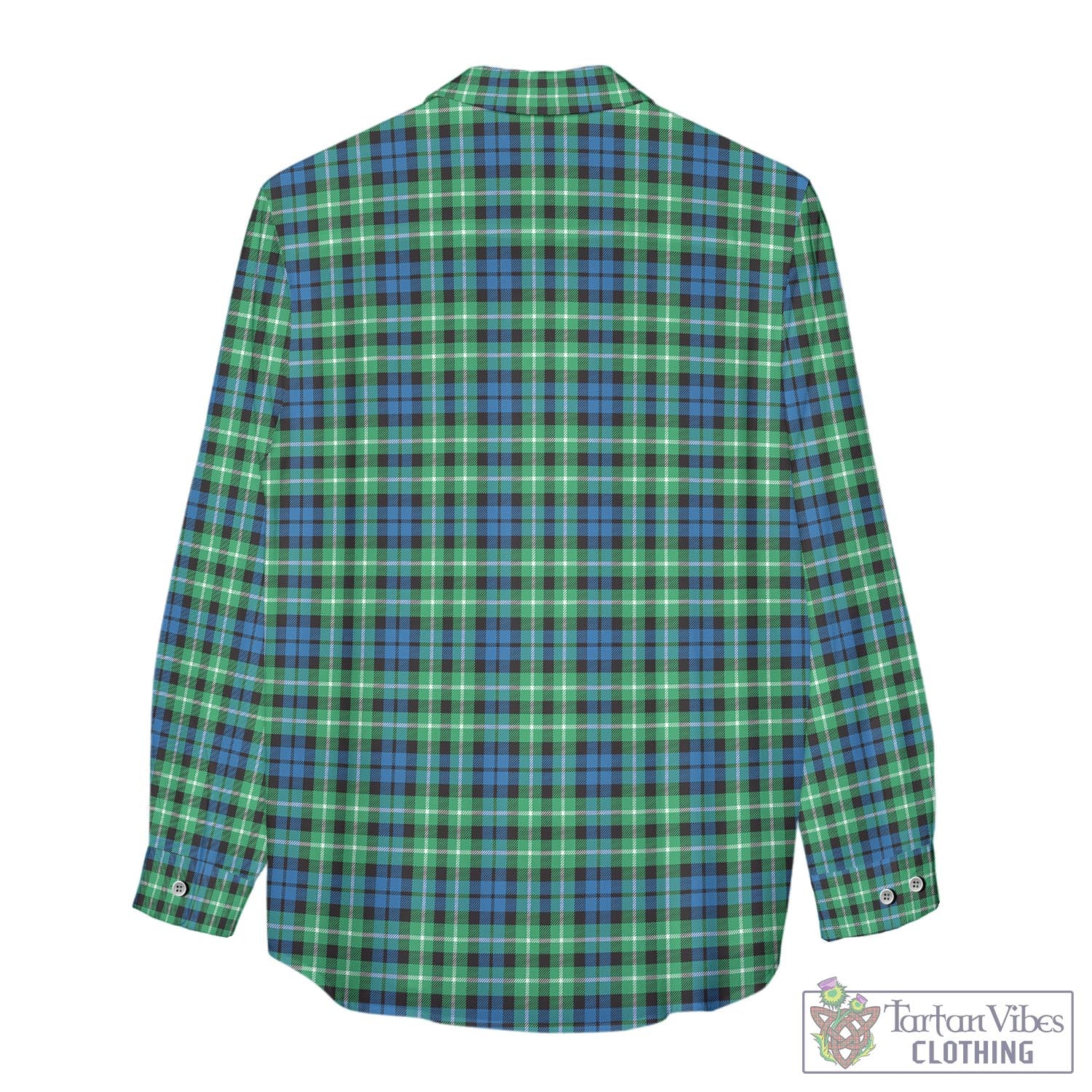 Tartan Vibes Clothing Graham of Montrose Ancient Tartan Womens Casual Shirt with Family Crest