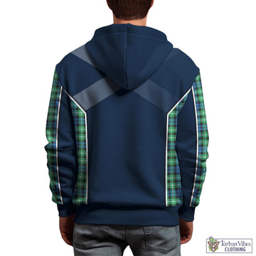 Graham Tartan Hoodie with Family Crest and Scottish Thistle Vibes Sport Style