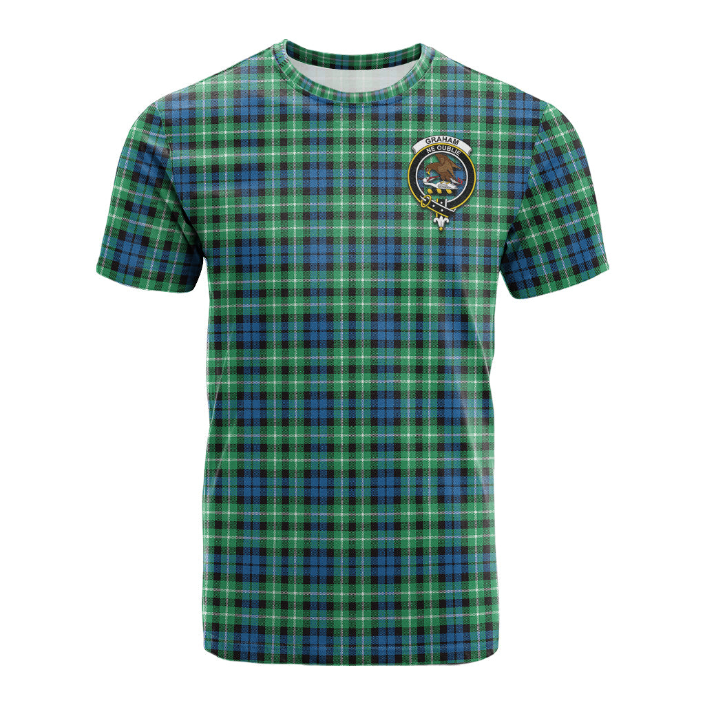 Graham Tartan T-Shirt with Family Crest - Tartan Vibes Clothing