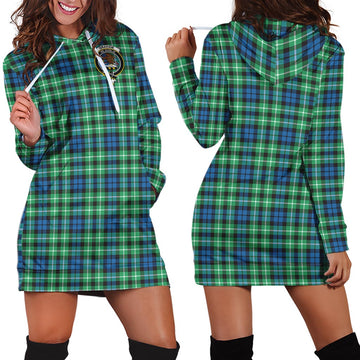 Graham Tartan Hoodie Dress with Family Crest