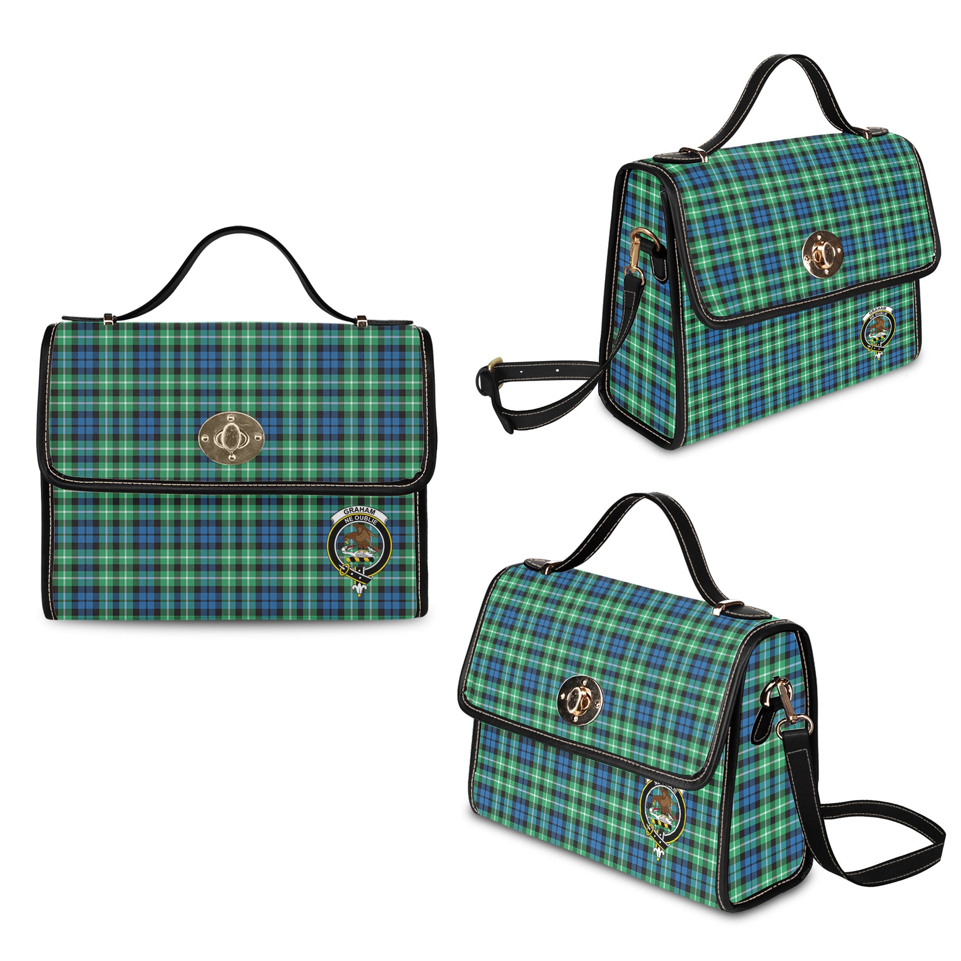 graham-of-montrose-ancient-tartan-leather-strap-waterproof-canvas-bag-with-family-crest