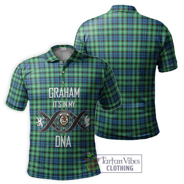 Graham Tartan Polo Shirt with Family Crest DNA In Me Style