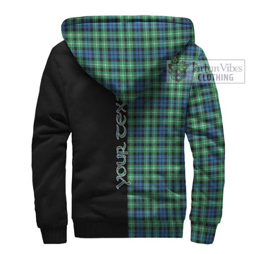 Graham Tartan Sherpa Hoodie with Family Crest and Half Of Me Style