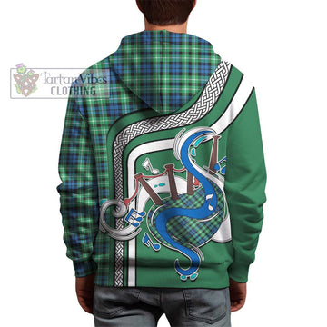 Graham Tartan Hoodie with Epic Bagpipe Style