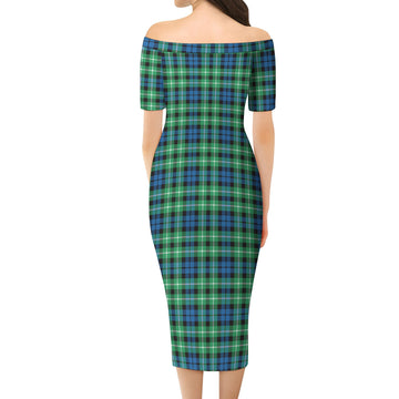 Graham Tartan Off Shoulder Lady Dress