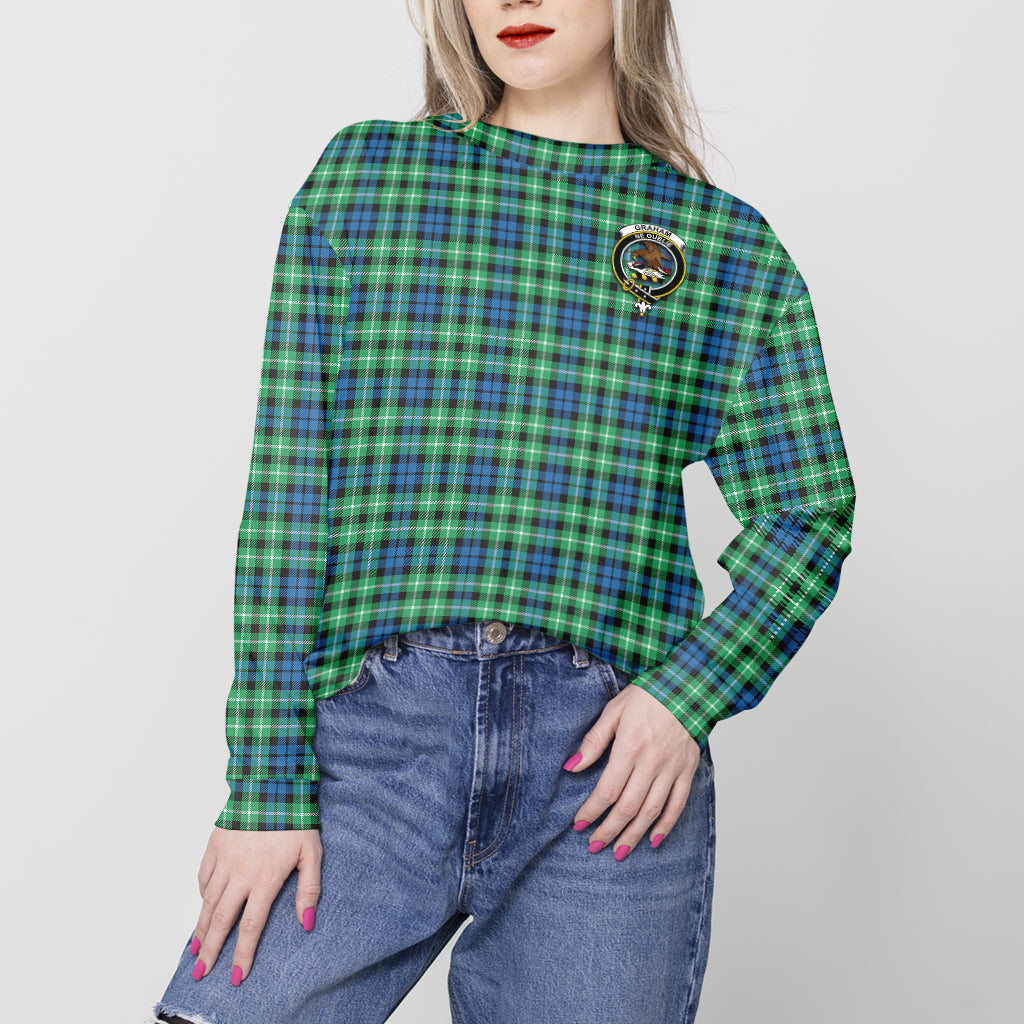 Graham Tartan Sweatshirt with Family Crest - Tartan Vibes Clothing