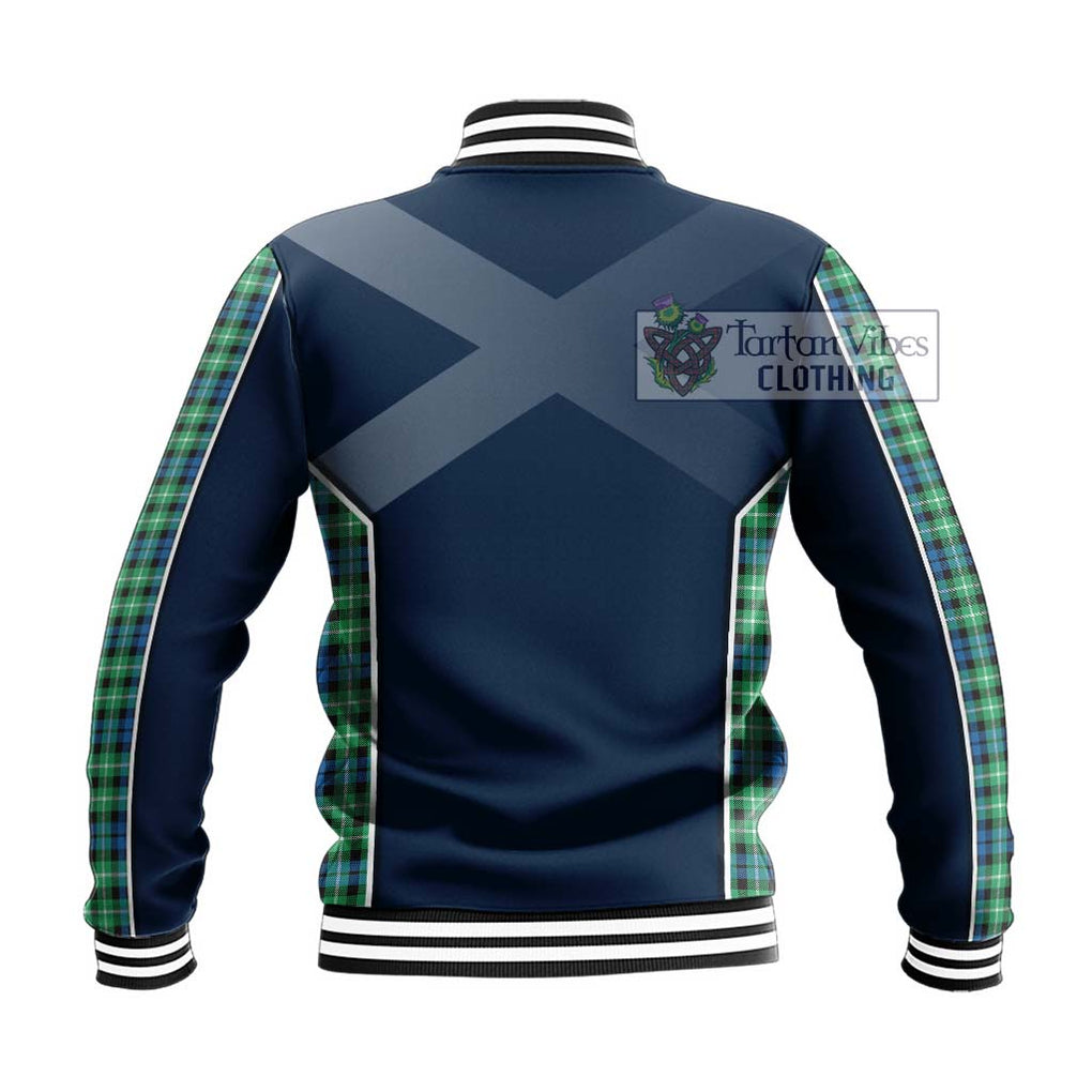 Graham Tartan Baseball Jacket with Family Crest and Lion Rampant Vibes Sport Style - Tartan Vibes Clothing