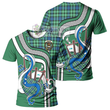 Graham Tartan T-Shirt with Epic Bagpipe Style