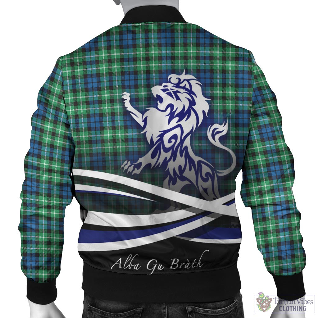 Tartan Vibes Clothing Graham of Montrose Ancient Tartan Bomber Jacket with Alba Gu Brath Regal Lion Emblem