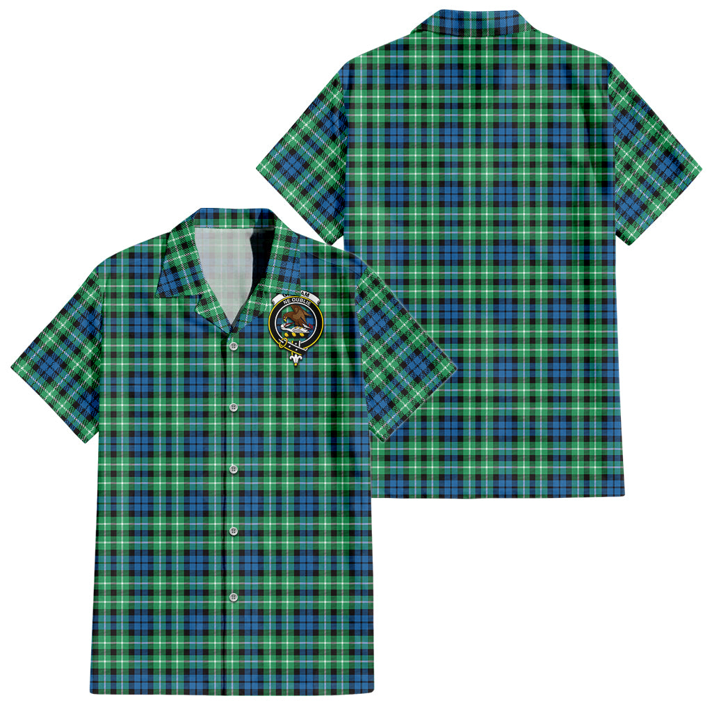 graham-of-montrose-ancient-tartan-short-sleeve-button-down-shirt-with-family-crest