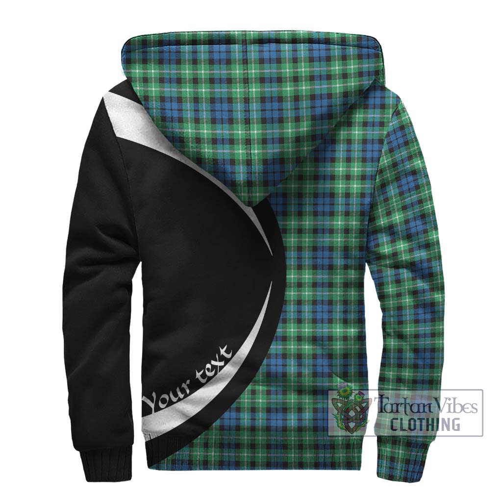 Graham Tartan Sherpa Hoodie with Family Crest Circle Style - Tartan Vibes Clothing