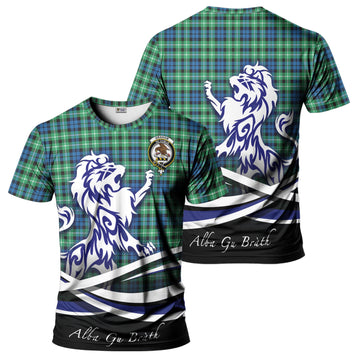 Graham Tartan T-Shirt with Alba Gu Brath Regal Lion Emblem