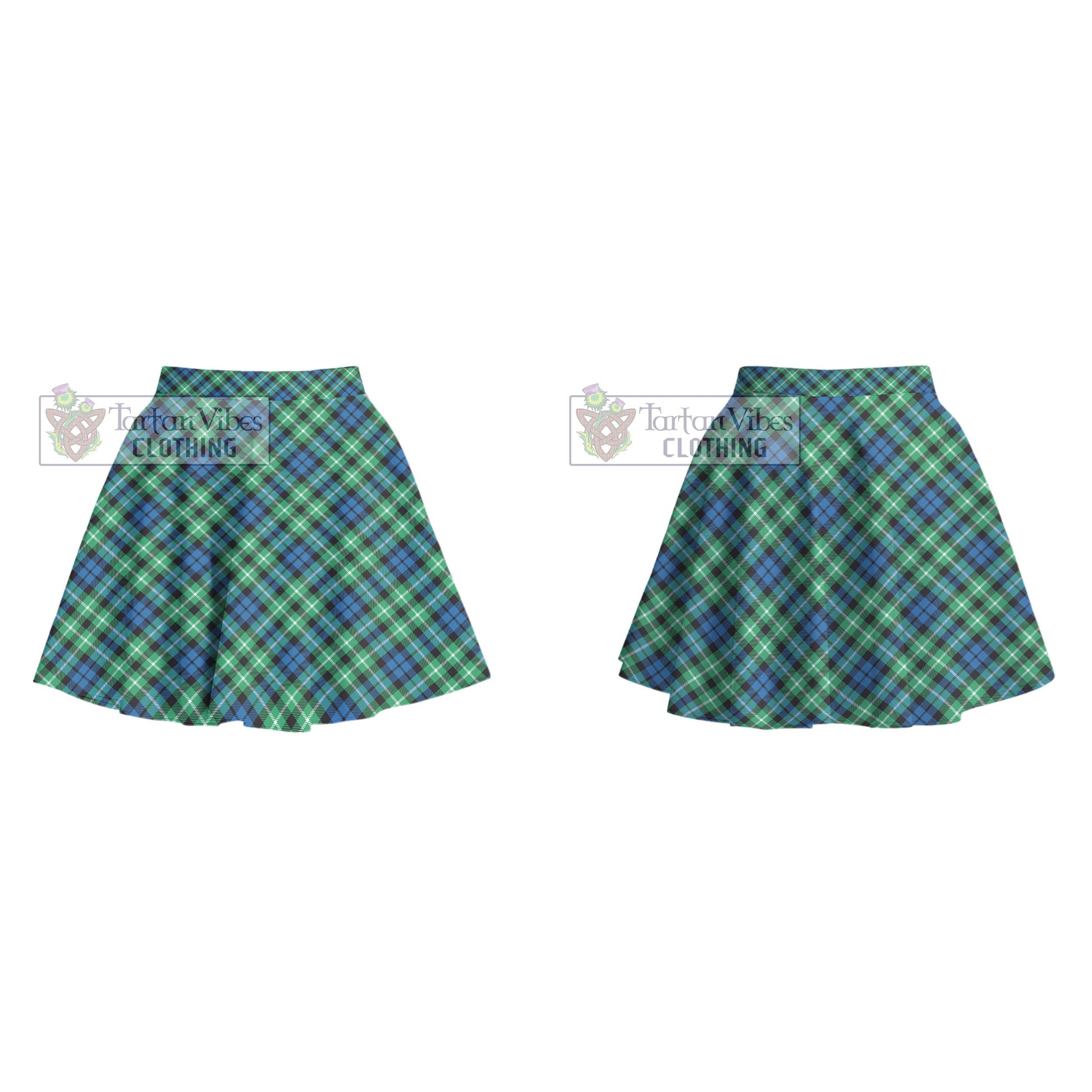 Tartan Vibes Clothing Graham of Montrose Ancient Tartan Women's Plated Mini Skirt