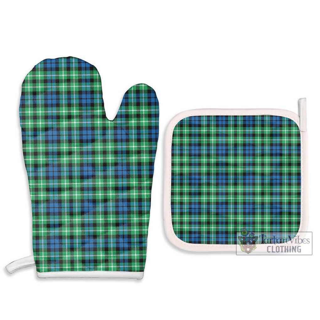 Graham Tartan Combo Oven Mitt & Pot-Holder Combo 1 Oven Mitt & 2 Pot-Holder White - Tartan Vibes Clothing