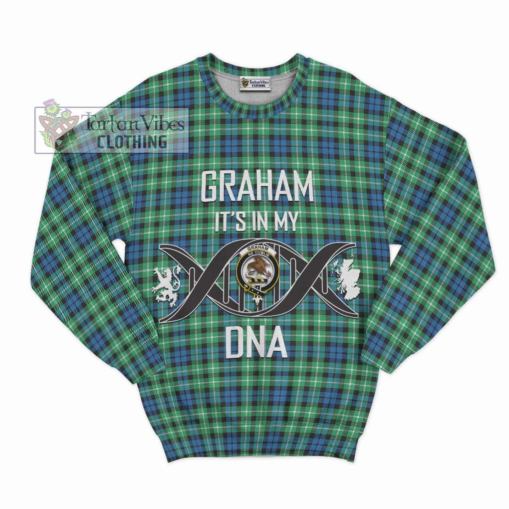 Graham Tartan Sweatshirt with Family Crest DNA In Me Style - Tartanvibesclothing Shop