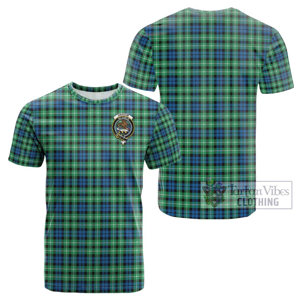 Graham Tartan Cotton T-Shirt with Family Crest Kid's Shirt - Tartanvibesclothing Shop