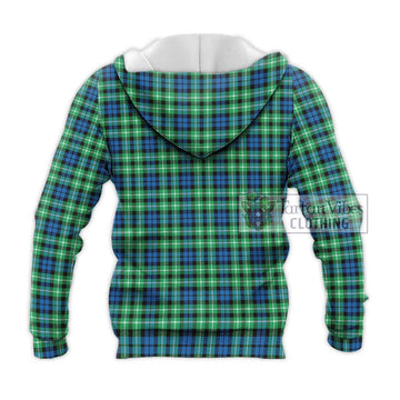 Graham Tartan Knitted Hoodie with Family Crest DNA In Me Style