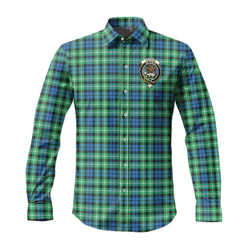 Graham of Montrose Ancient Tartan Long Sleeve Button Up Shirt with Family Crest