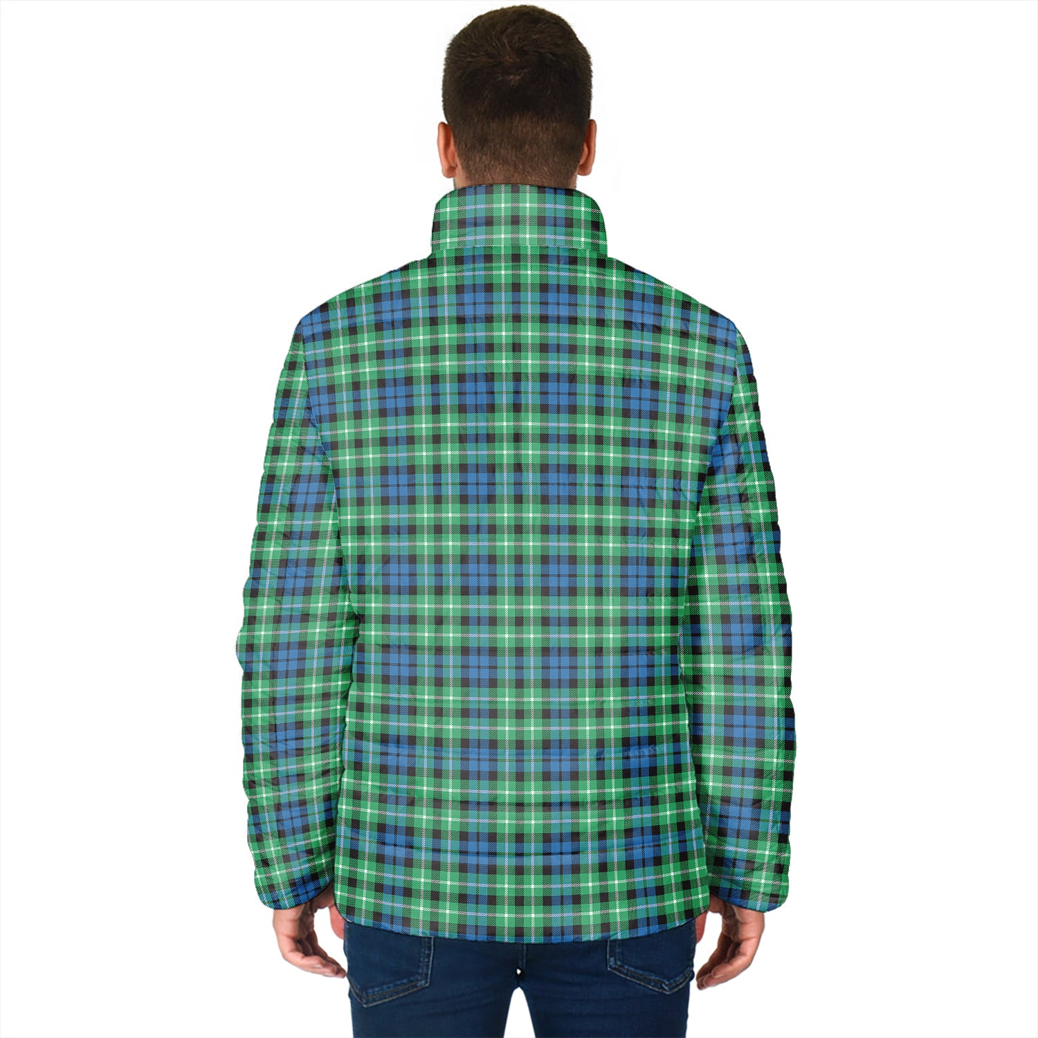 Graham Tartan Padded Jacket with Family Crest - Tartan Vibes Clothing