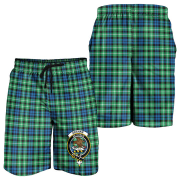 Graham Tartan Mens Shorts with Family Crest