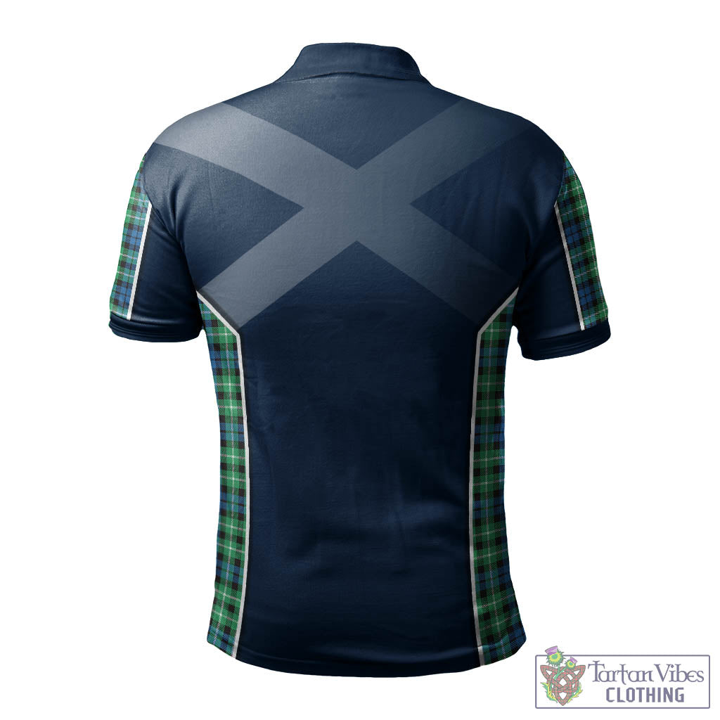 Tartan Vibes Clothing Graham of Montrose Ancient Tartan Men's Polo Shirt with Family Crest and Lion Rampant Vibes Sport Style