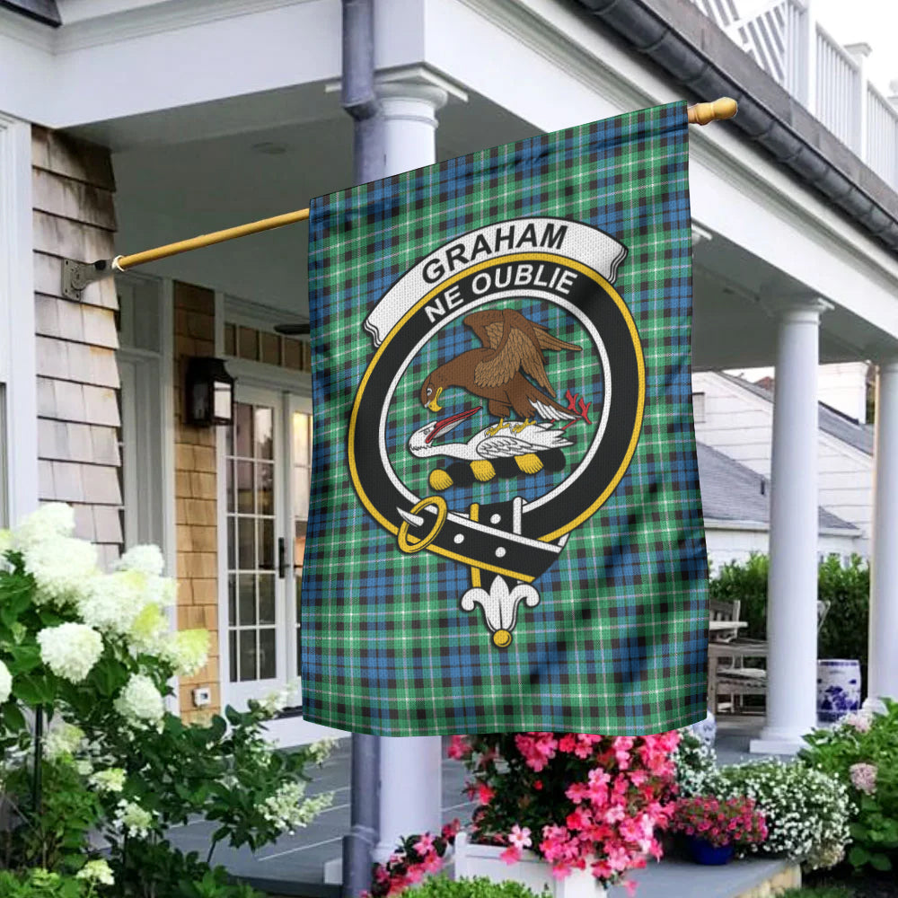 Graham Tartan Flag with Family Crest - Tartan Vibes Clothing