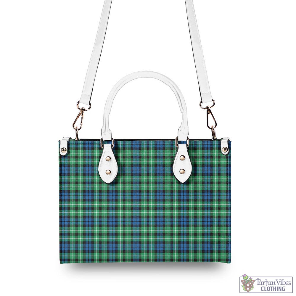 Tartan Vibes Clothing Graham of Montrose Ancient Tartan Luxury Leather Handbags