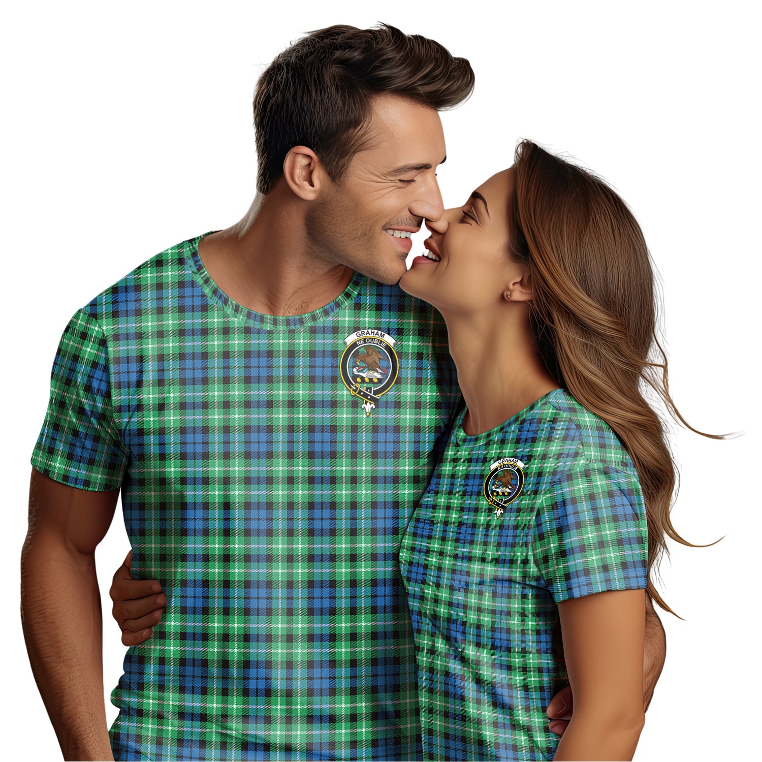 Graham Tartan T-Shirt with Family Crest - Tartan Vibes Clothing