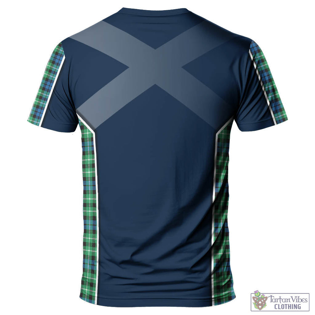 Tartan Vibes Clothing Graham of Montrose Ancient Tartan T-Shirt with Family Crest and Lion Rampant Vibes Sport Style