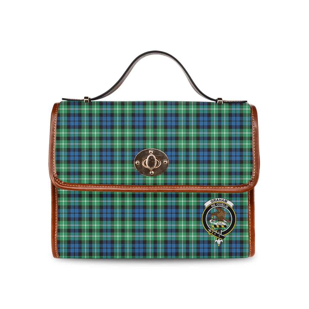 graham-of-montrose-ancient-tartan-leather-strap-waterproof-canvas-bag-with-family-crest