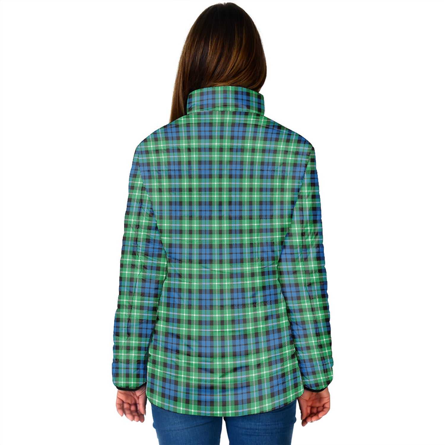 Graham Tartan Padded Jacket with Family Crest - Tartan Vibes Clothing