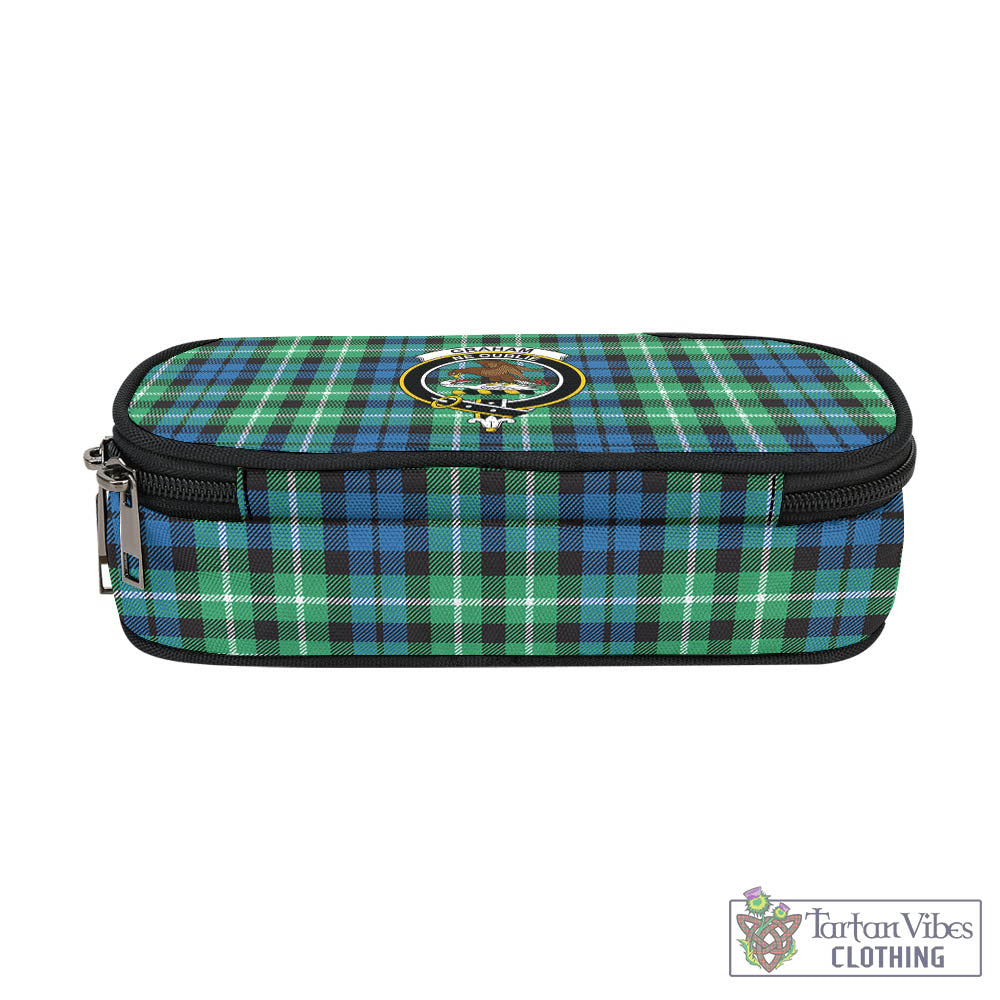 Tartan Vibes Clothing Graham of Montrose Ancient Tartan Pen and Pencil Case with Family Crest