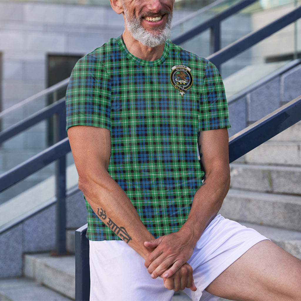 Graham Tartan T-Shirt with Family Crest - Tartan Vibes Clothing