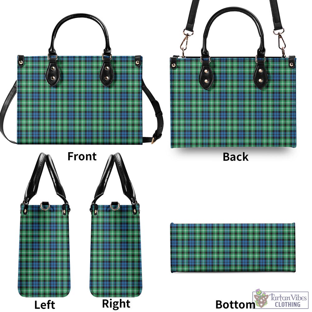 Tartan Vibes Clothing Graham of Montrose Ancient Tartan Luxury Leather Handbags