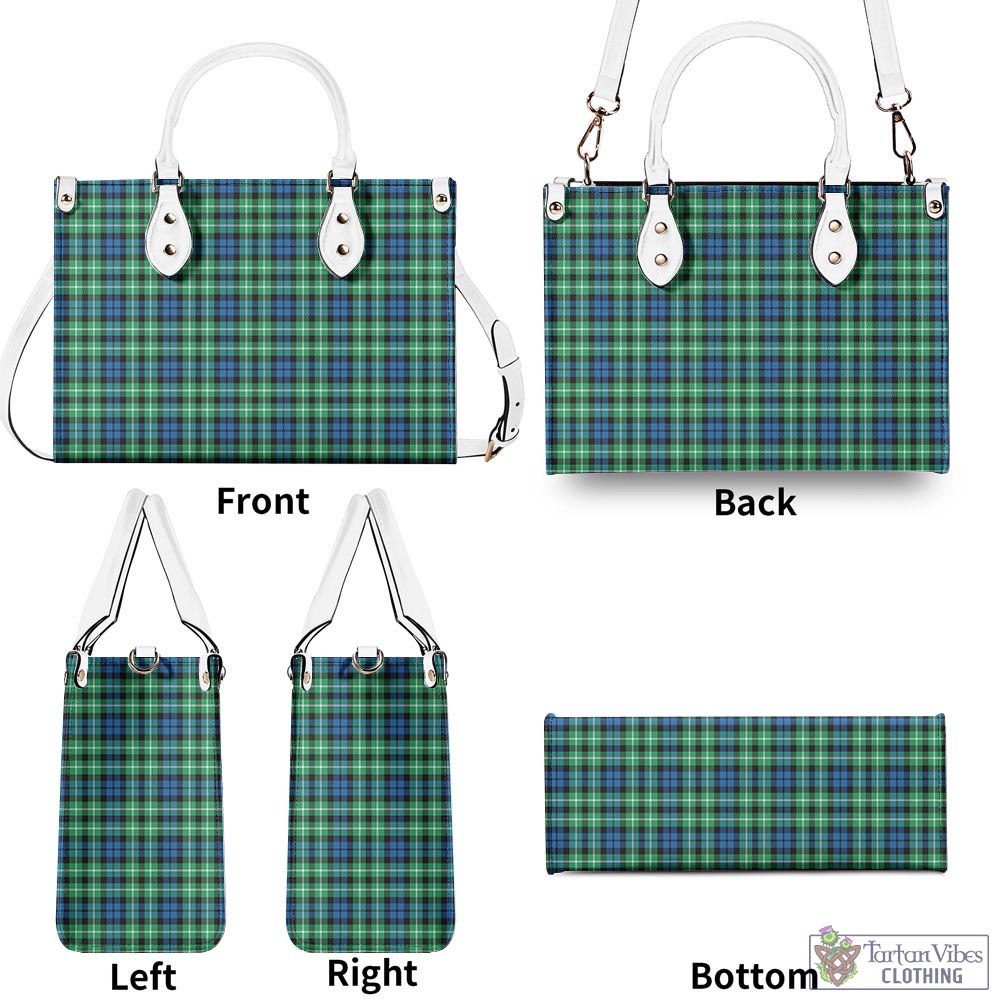 Tartan Vibes Clothing Graham of Montrose Ancient Tartan Luxury Leather Handbags