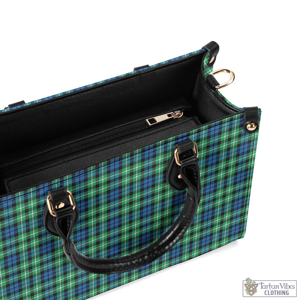 Tartan Vibes Clothing Graham of Montrose Ancient Tartan Luxury Leather Handbags