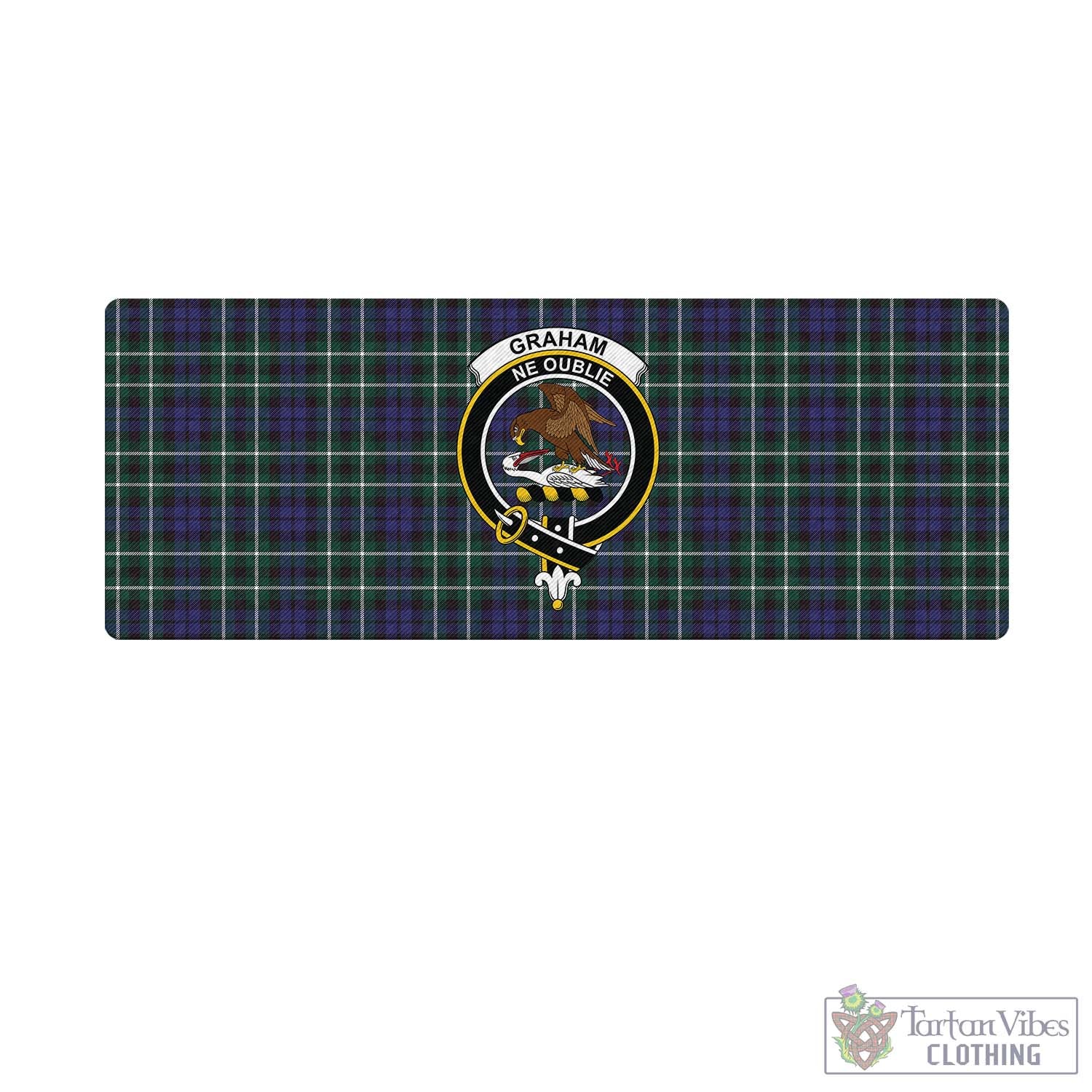 Tartan Vibes Clothing Graham of Montrose Modern Tartan Mouse Pad with Family Crest