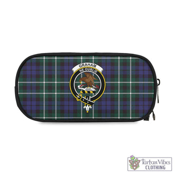 Graham of Montrose Modern Tartan Pen and Pencil Case with Family Crest